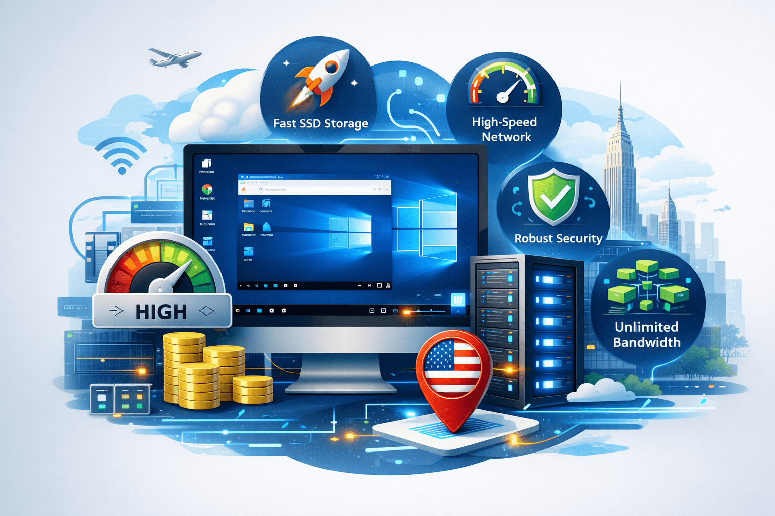 USA RDP with Admin Access